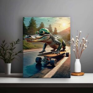 Australian Alligator: fun with skateboarding 01