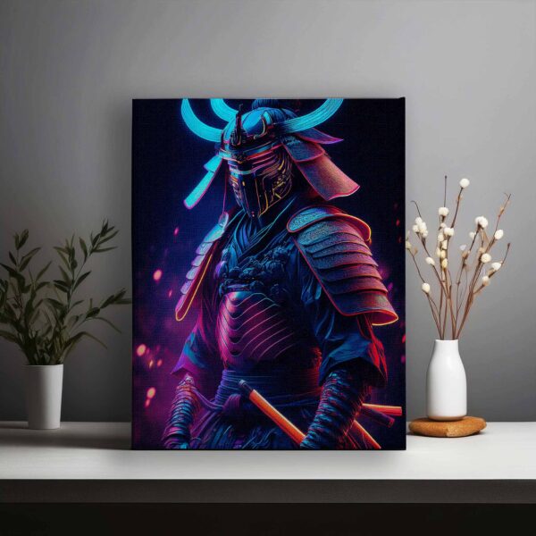 Samurai in the Neon lights theme 03