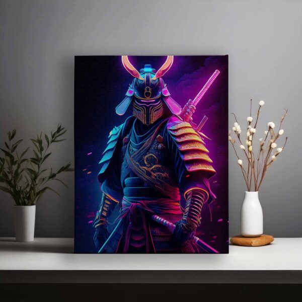 Samurai in the Neon lights theme 02